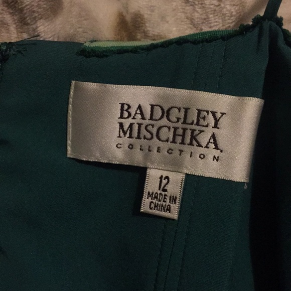 Badgley-Mischka Ball Gown Forest Green - Picture 5 of 5